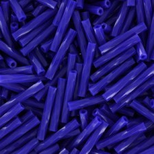 Miyuki twisted bugle beads 2x12mm Opaque cobalt TW2012-414